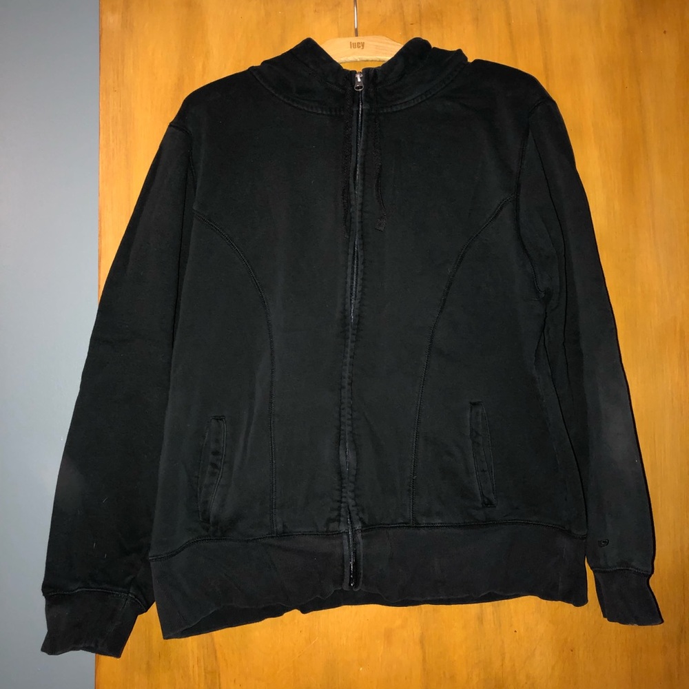 Zip up hooded sweatshirt